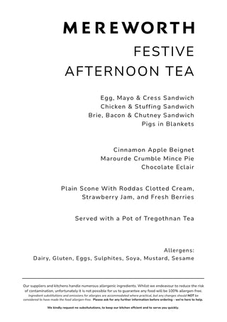 Festive Afternoon Tea
